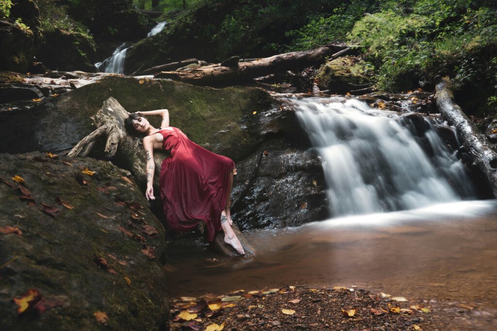 Mill creek falls york county photos model, portrait photographer harrisburg pennsylvania susquehanna river holtwood dam outdoor nude photoshoot