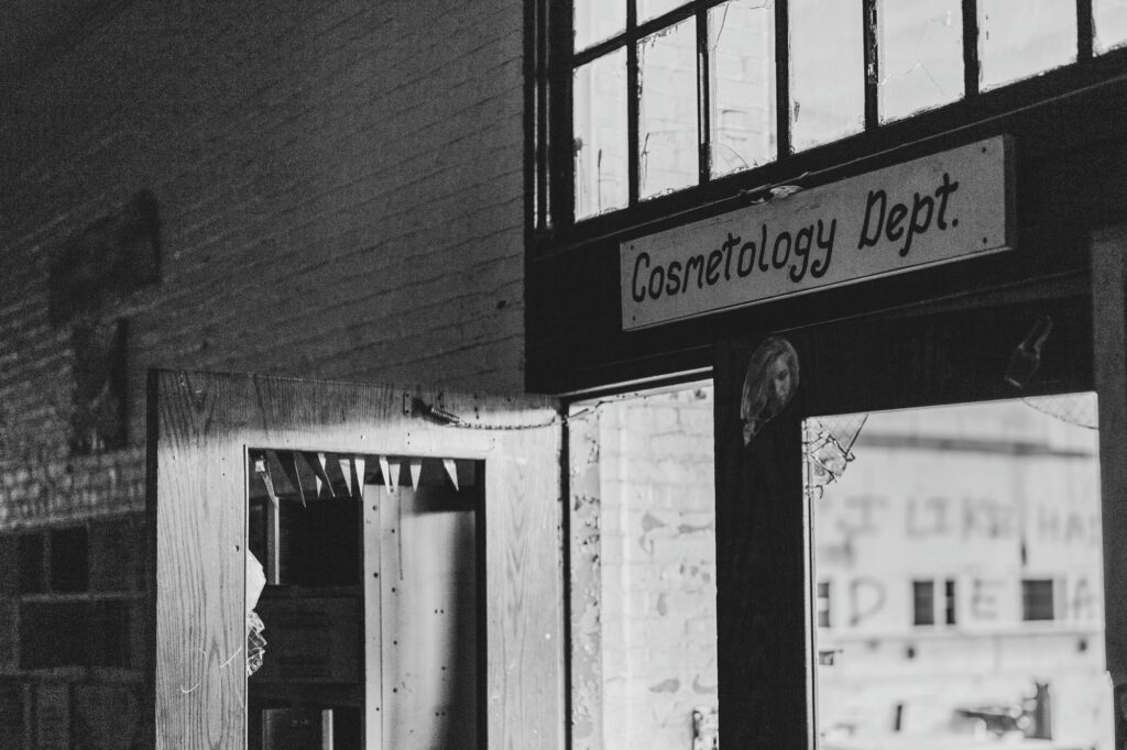 Harrisburg portrait photographer at the abandoned William Penn High School