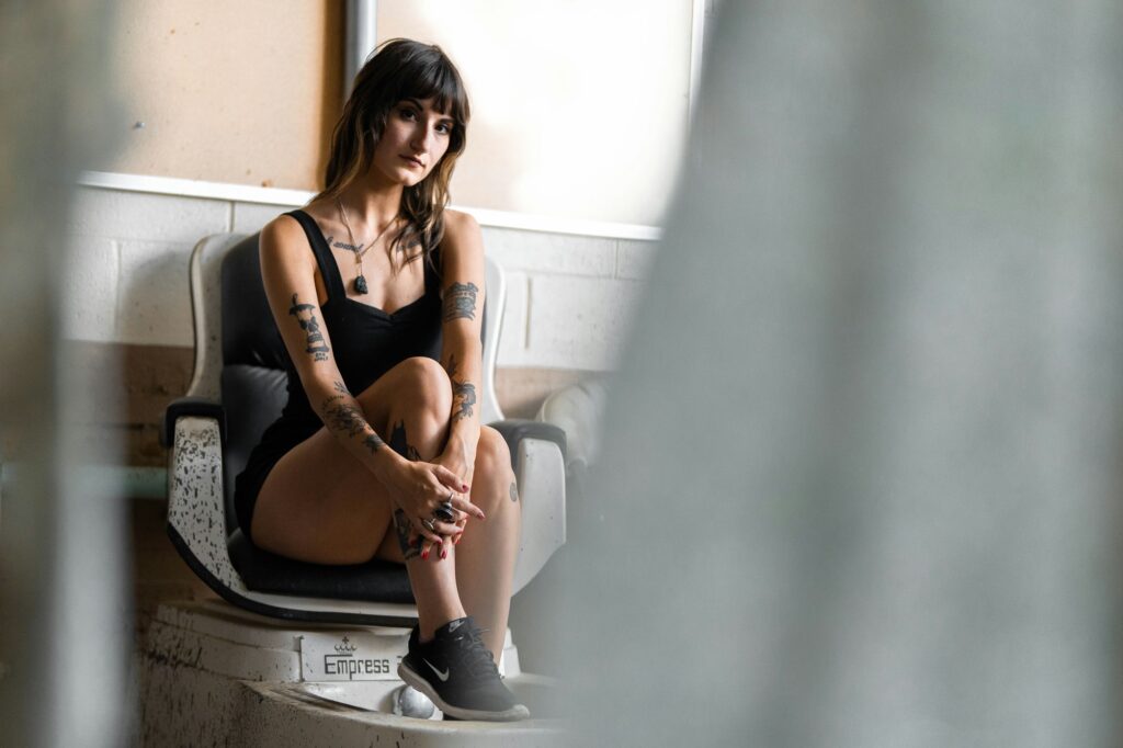 Harrisburg portrait photographer at the abandoned William Penn High School