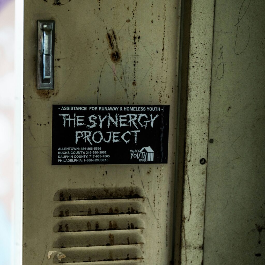 Harrisburg portrait photographer at the abandoned William Penn High School