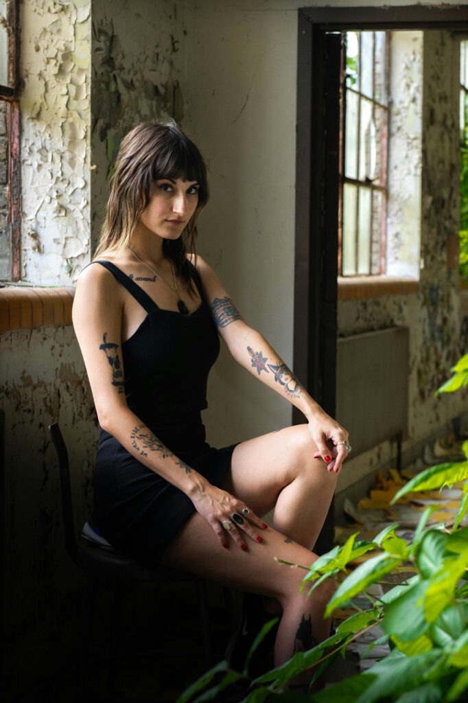Harrisburg portrait photographer at the abandoned William Penn High School