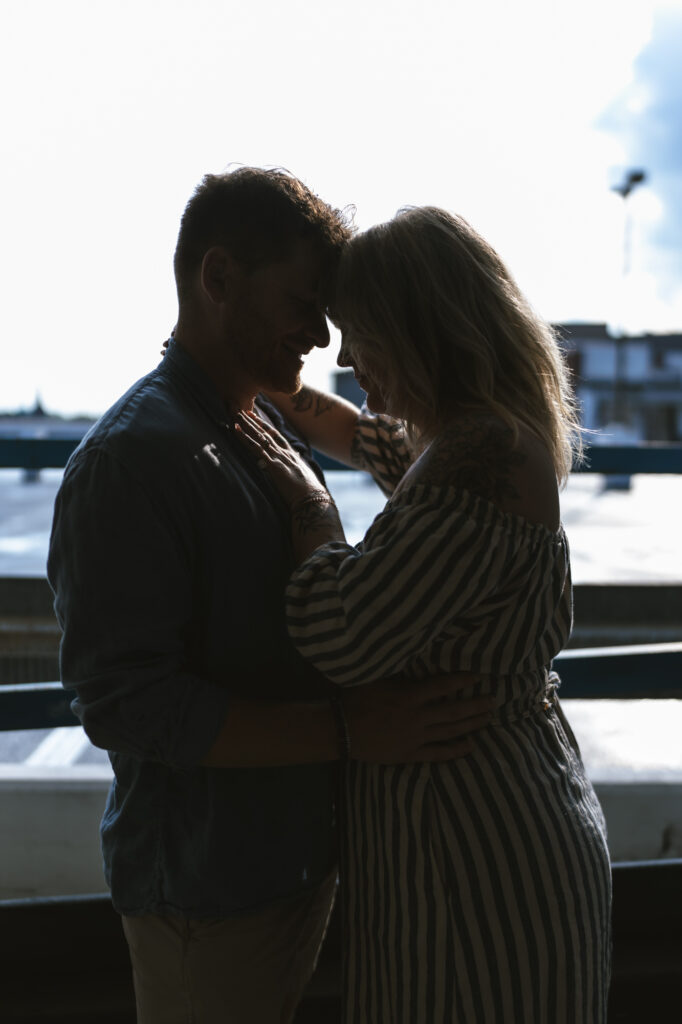 Golden Hour engagement session in downtown Lancaster, PA