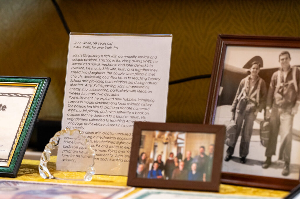 Photos for AARP's Wish of a lifetime event with John Wolfe in York, Pennsylvania taken by event photographer Tony Ebersole