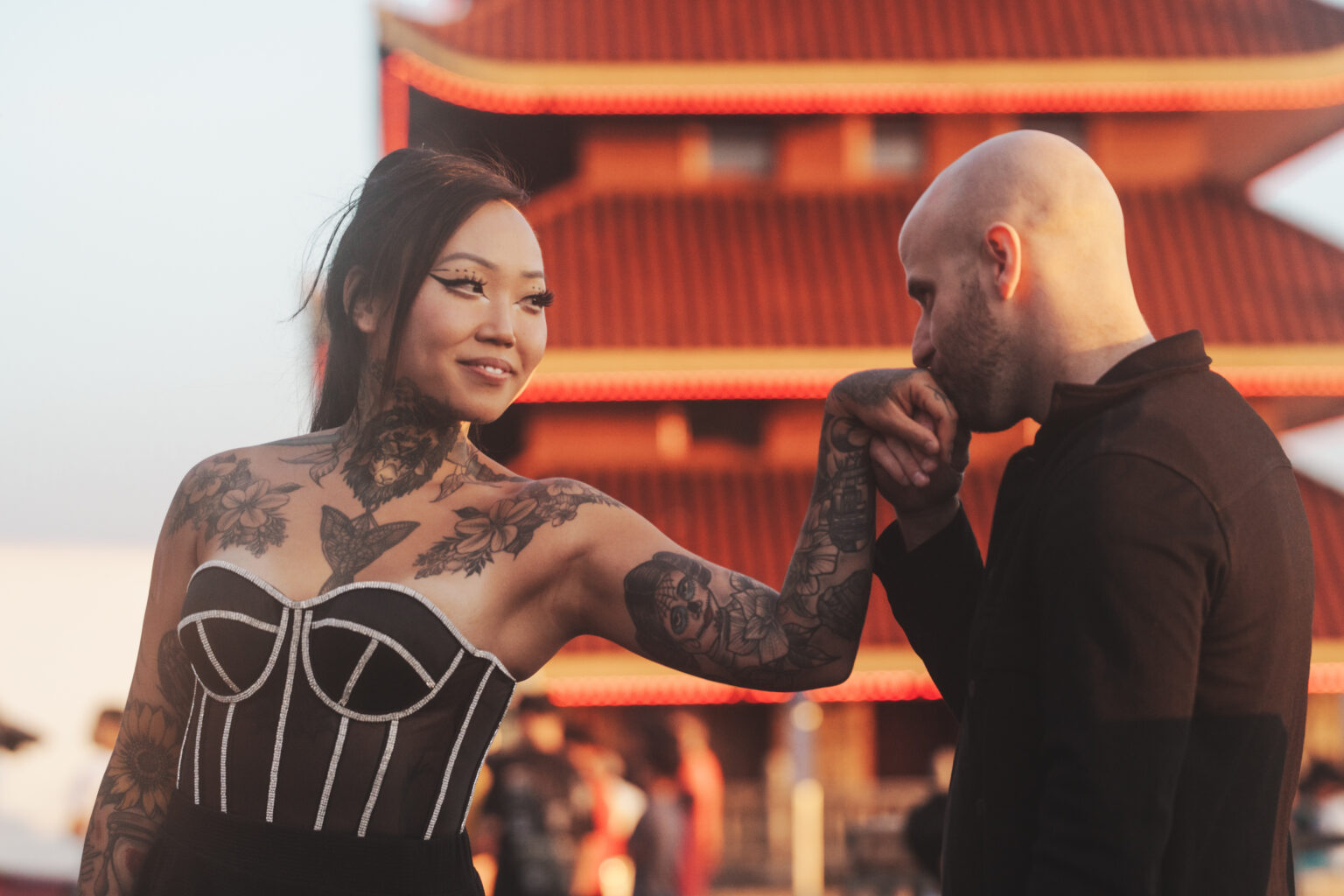 Engagement Session at the Pagoda in Reading, PA