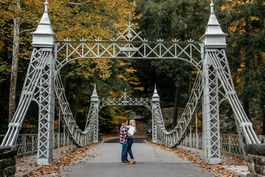 Engagement session at Mill Creek Park in Youngstown, Ohio