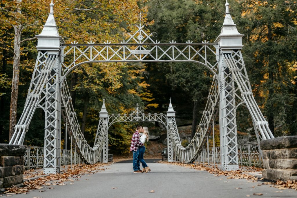 Engagement session at Mill Creek Park in Youngstown, Ohio