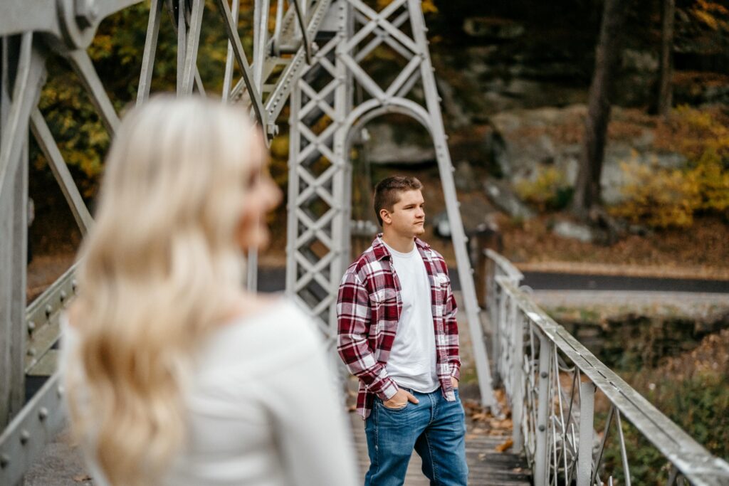 Engagement session at Mill Creek Park in Youngstown, Ohio
