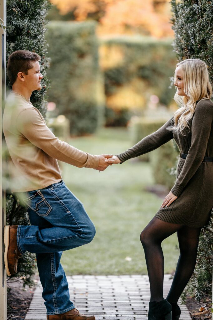 Engagement session at Mill Creek Park in Youngstown, Ohio